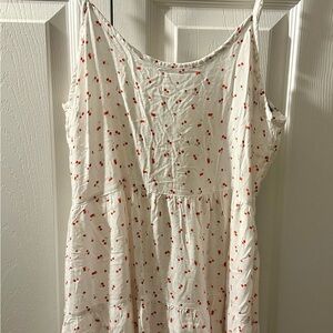 Cherry Patterned Sleeveless Dress
